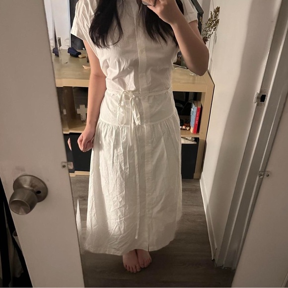 A New Day White Midi Shirt Dress - Picture 2 of 5